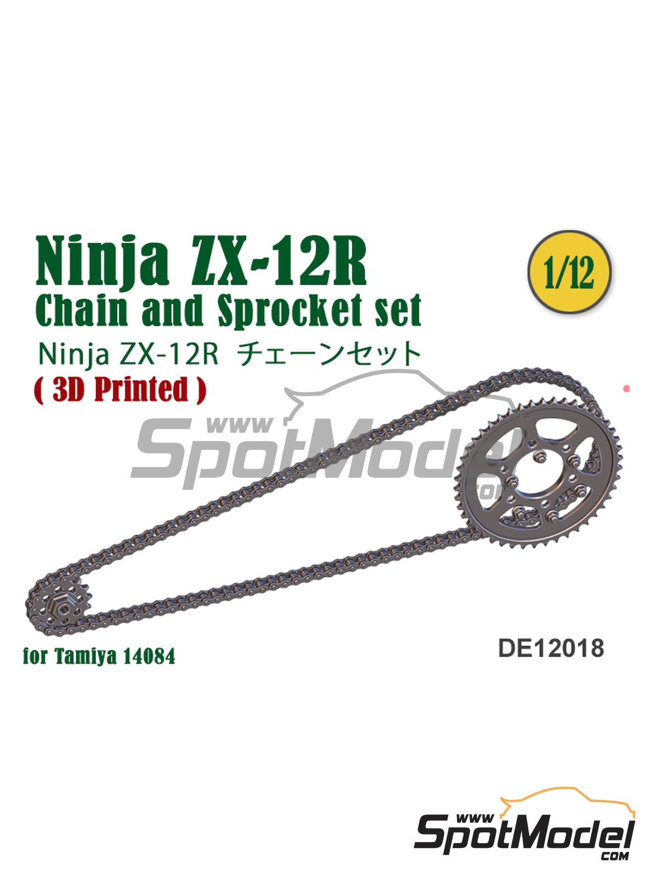 キクタン1200 Fat Frog Models DE12018: Chain set 1/12 scale - Kawasaki Ninja ZX